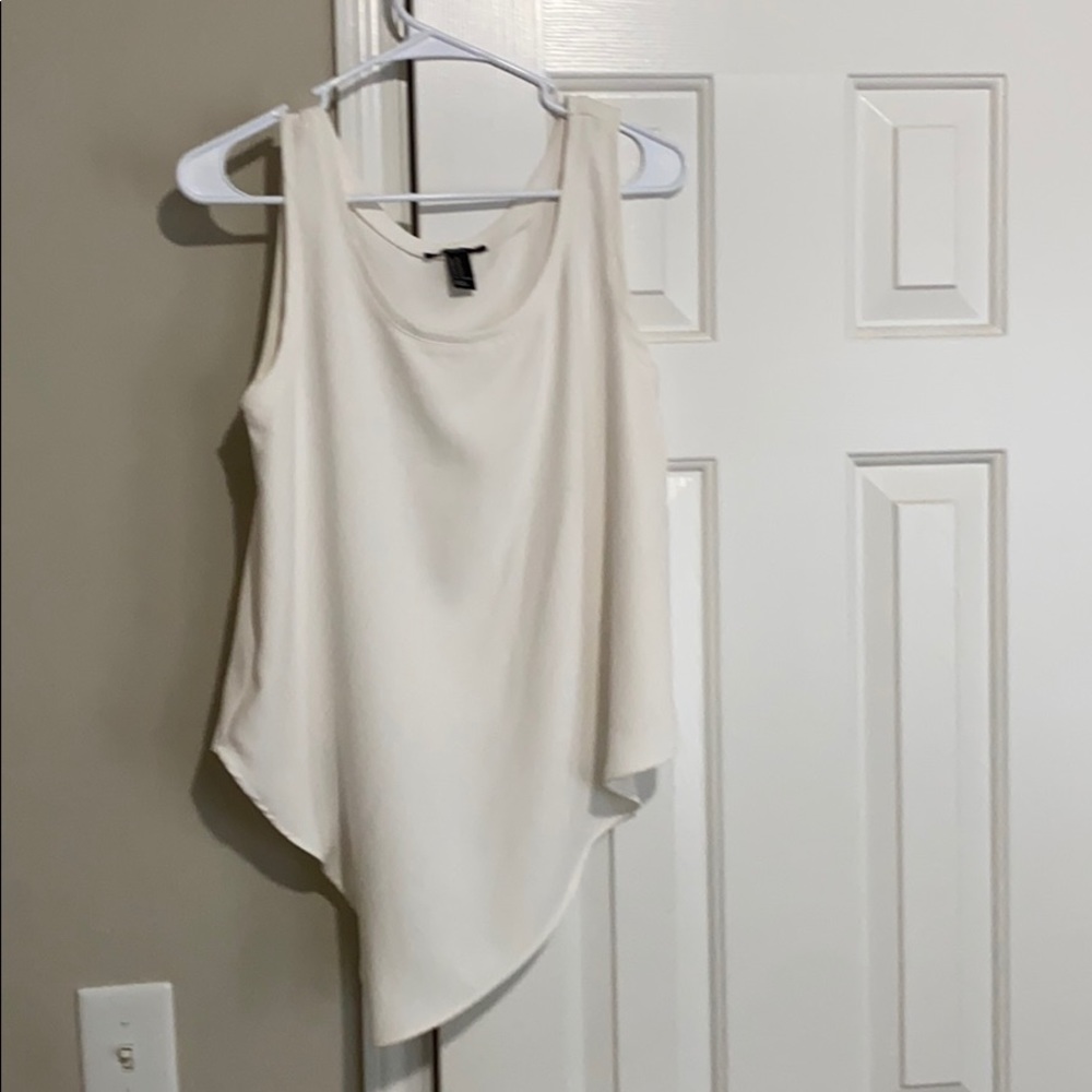 White Flowy Dress Tank!